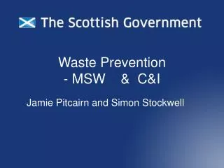 Waste Prevention - MSW &amp; C&amp;I
