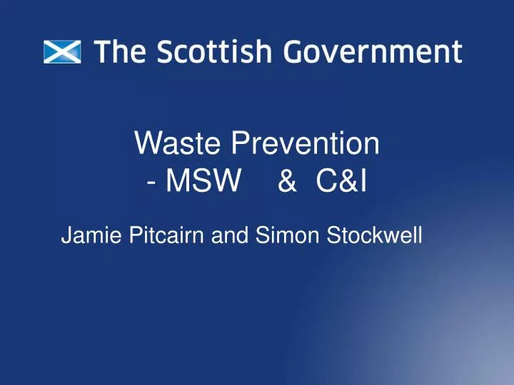 waste prevention msw c i