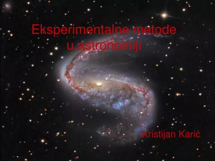 eksperimentalne metode u astronomiji