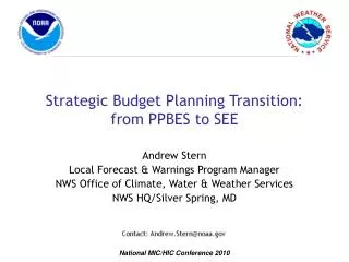 Strategic Budget Planning Transition: from PPBES to SEE
