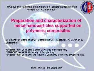 Preparation and characterization of metal nanoparticles supported on polymeric composites
