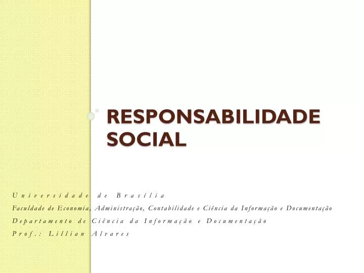 responsabilidade social