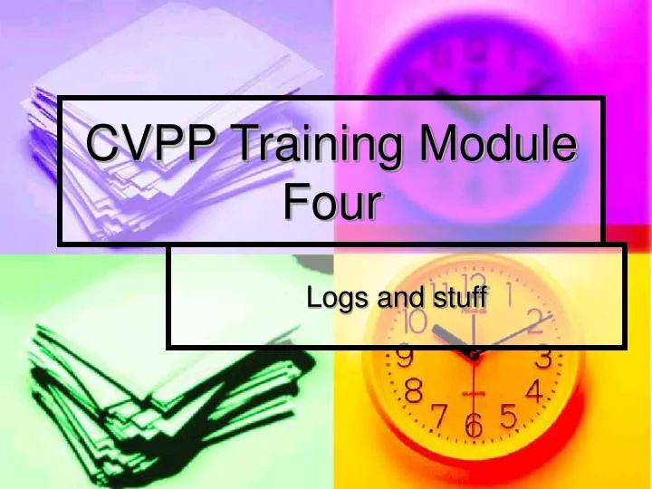 cvpp training module four