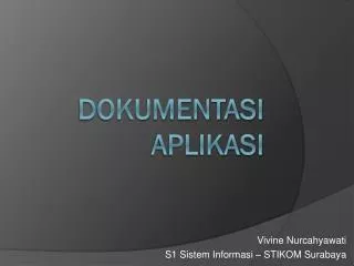 vivine nurcahyawati s1 sistem informasi stikom surabaya