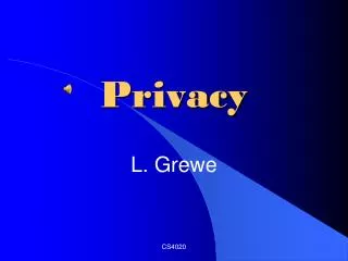 Privacy