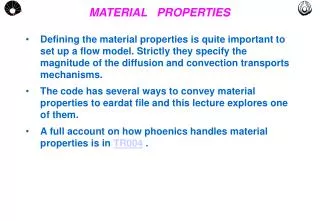 MATERIAL PROPERTIES