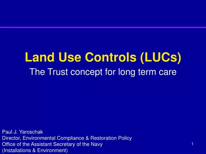 land use controls lucs