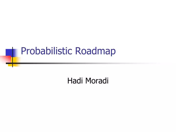 probabilistic roadmap