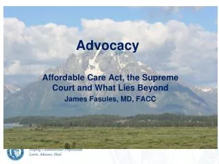 Advocacy