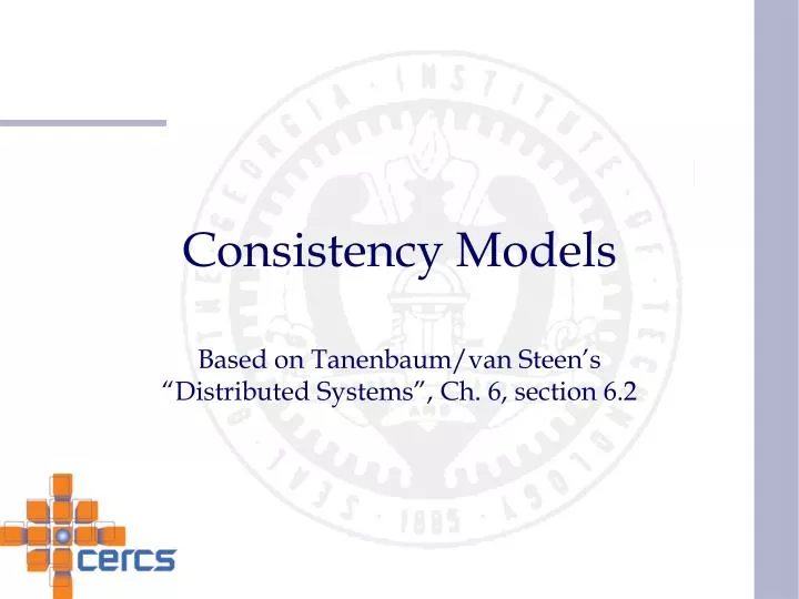 consistency models
