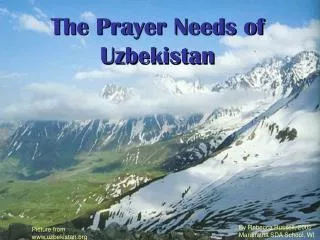 The Prayer Needs of Uzbekistan