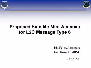 Bill Feess, Aerospace Karl Kovach, ARINC