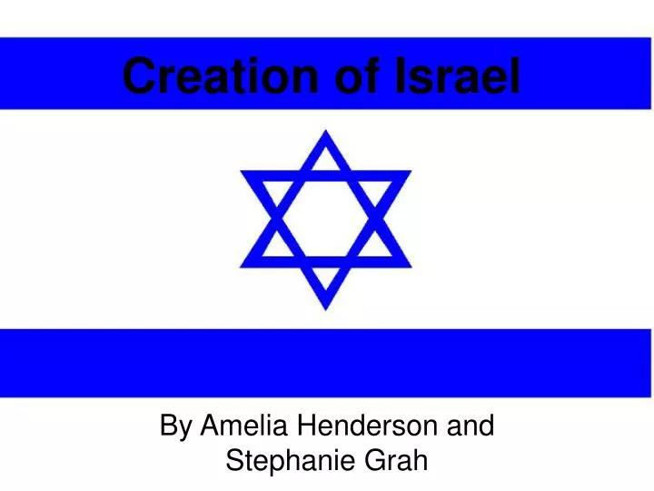creation of israel