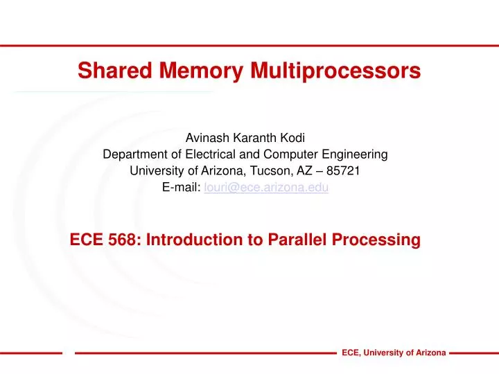 shared memory multiprocessors