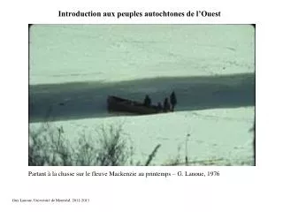 introduction aux peuples autochtones de l ouest