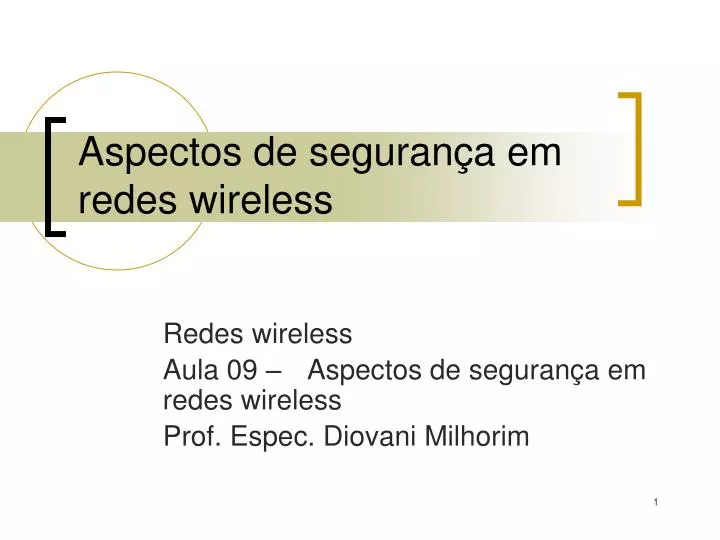 aspectos de seguran a em redes wireless