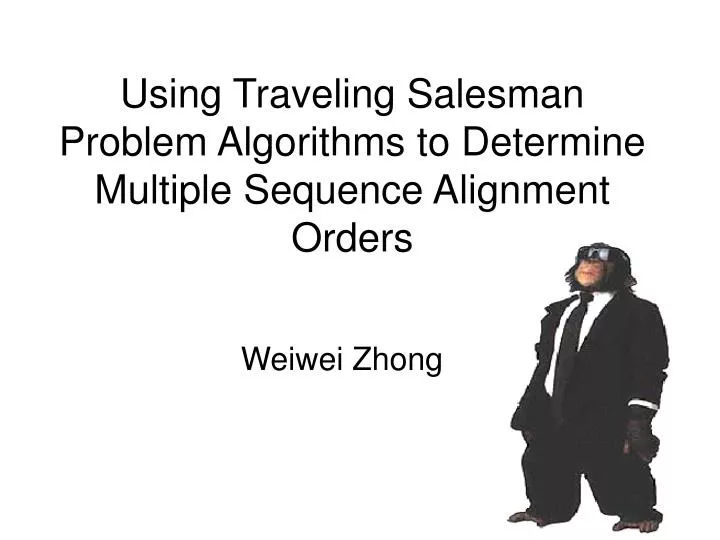 using traveling salesman problem algorithms to determine multiple sequence alignment orders