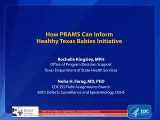 How PRAMS Can Inform Healthy Texas Babies Initiative