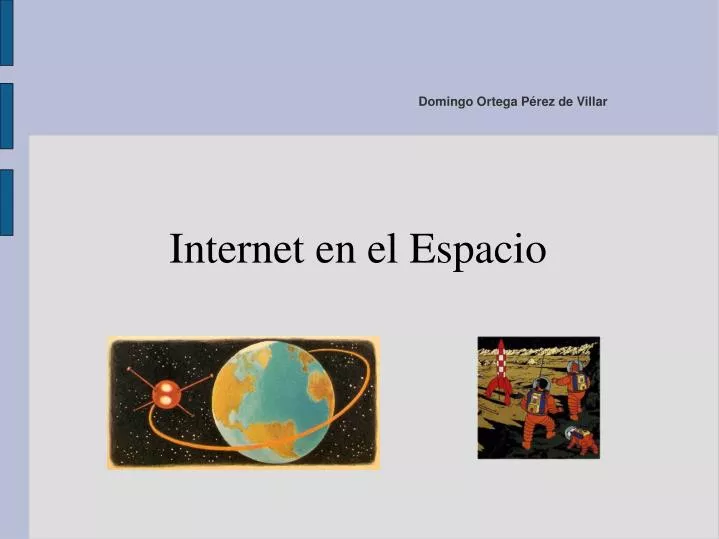 internet en el espacio