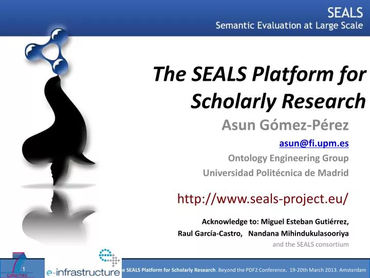 the seals platform for scholarly research