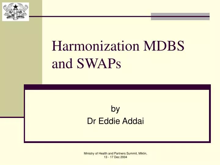 harmonization mdbs and swaps