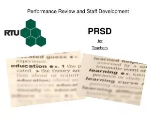 Performance Review and Staff Development