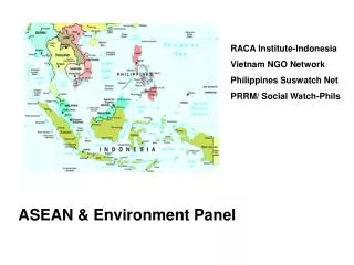 ASEAN &amp; Environment Panel