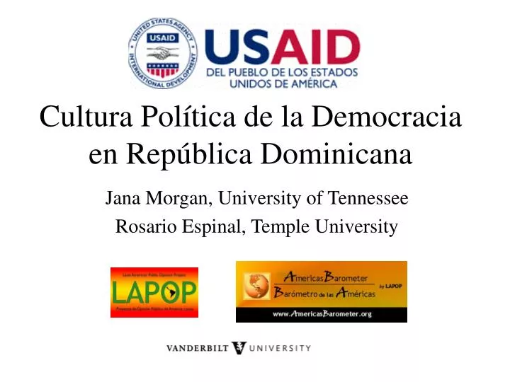 cultura pol tica de la democracia en rep blica dominicana