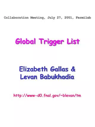 Elizabeth Gallas &amp; Levan Babukhadia