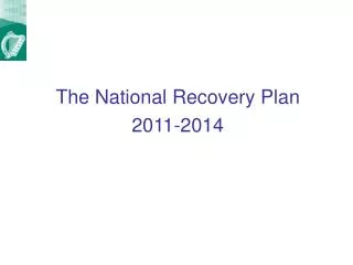 The National Recovery Plan 2011-2014