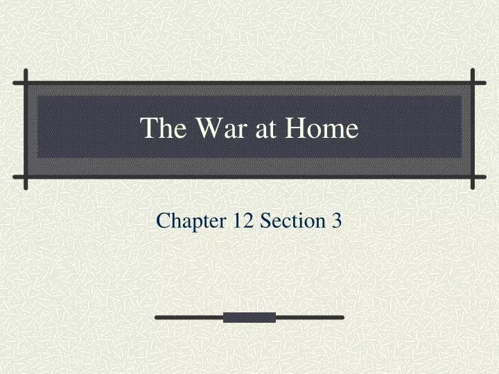 the war at home