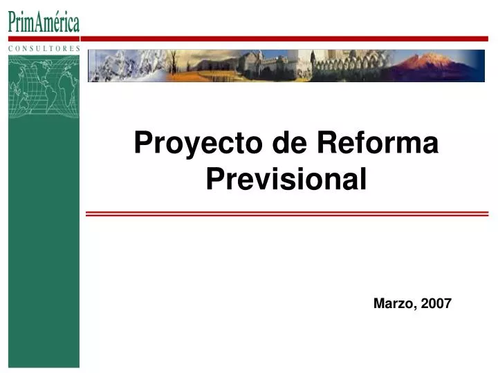 proyecto de reforma previsional