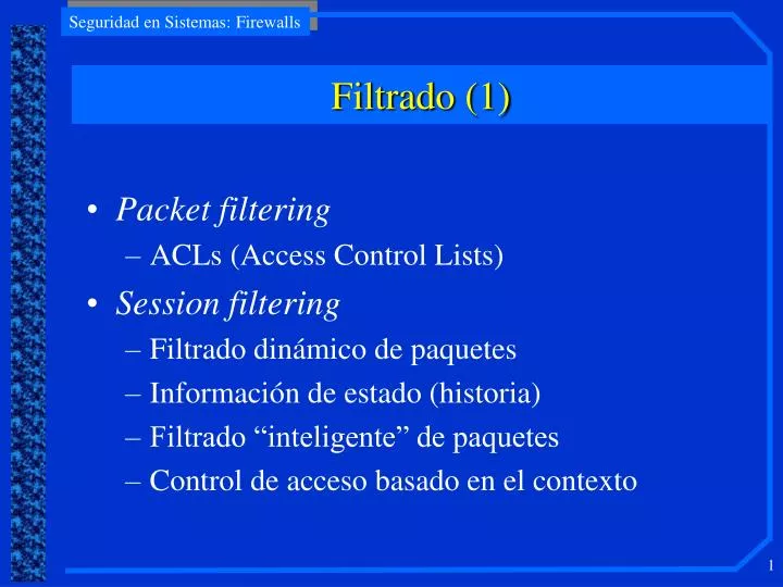 filtrado