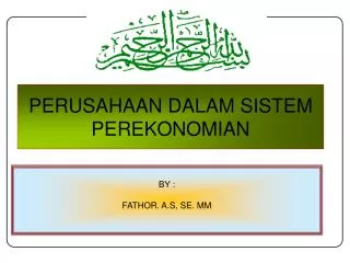 perusahaan dalam sistem perekonomian