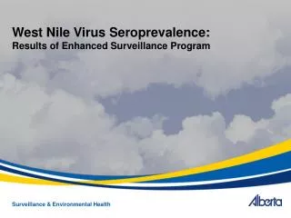 Surveillance &amp; Environmental Health