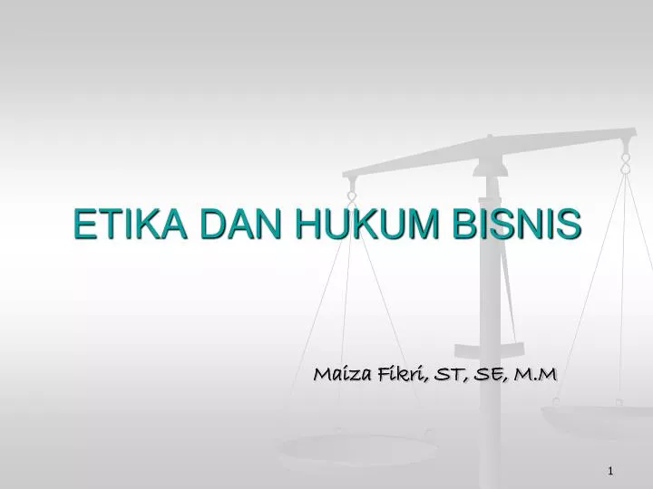 etika dan hukum bisnis