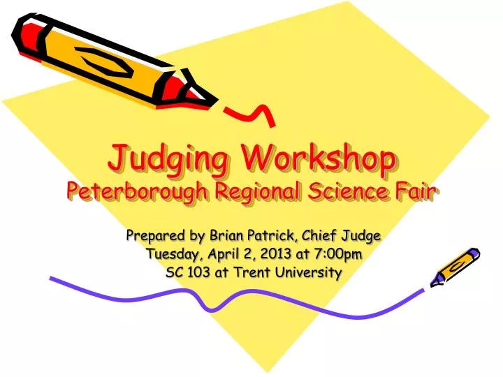 judging workshop peterborough regional science fair