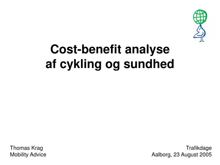 cost benefit analyse af cykling og sundhed