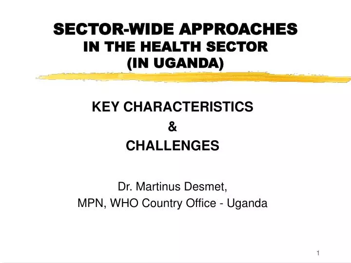 sector wide approaches in the health sector in uganda