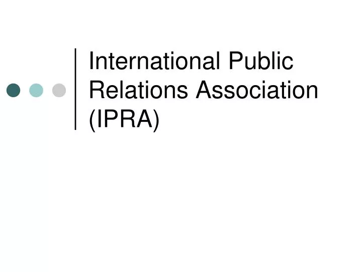 international public relations association ipra