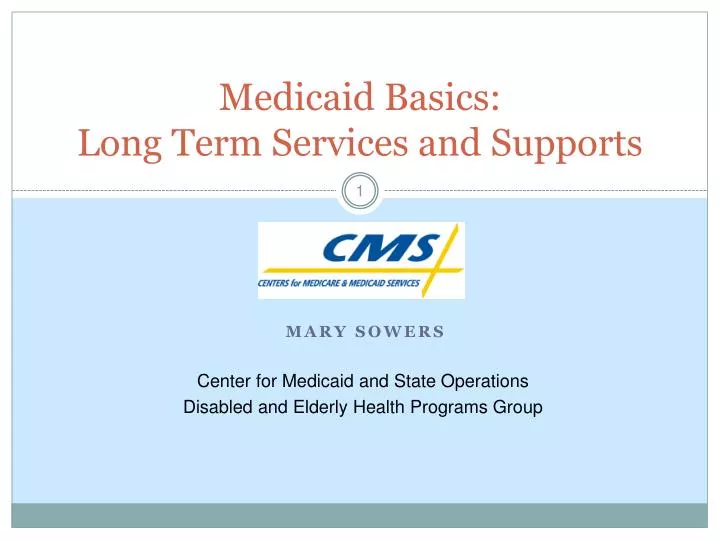 medicaid basics long term services and supports