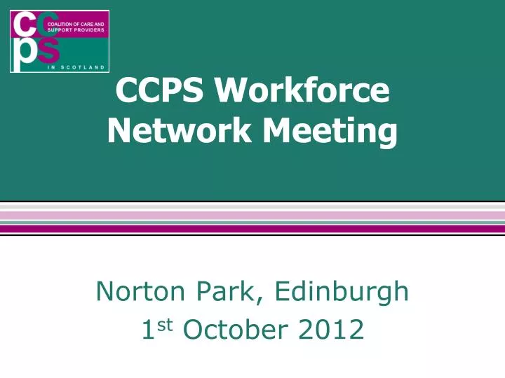 ccps workforce network meeting