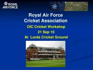 Royal Air Force Cricket Association