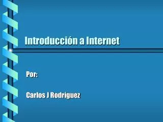 introducci n a internet