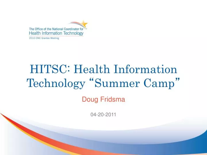 hitsc health information technology summer camp