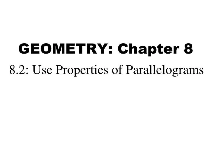 geometry chapter 8