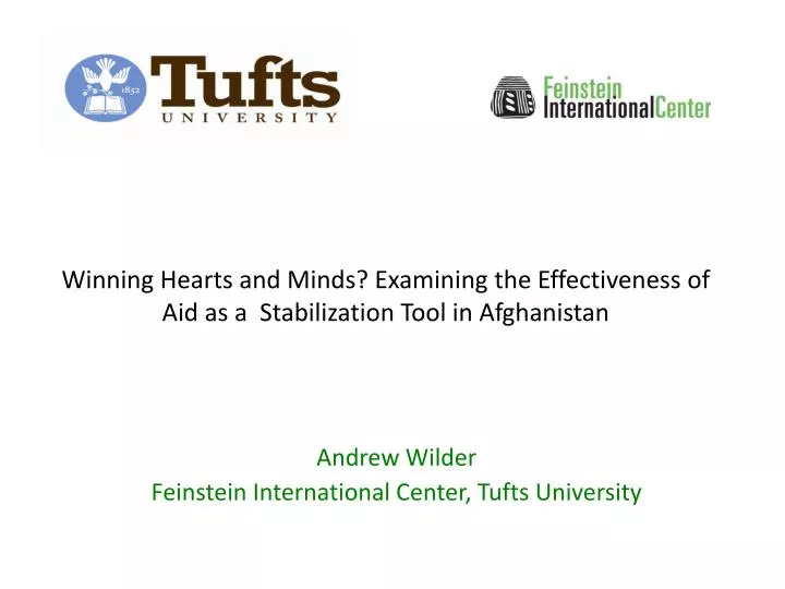 winning hearts and minds examining the effectiveness of aid as a stabilization tool in afghanistan