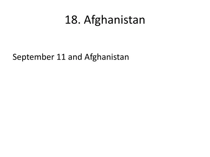 18 afghanistan