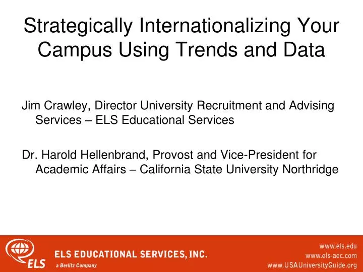 strategically internationalizing your campus using trends and data