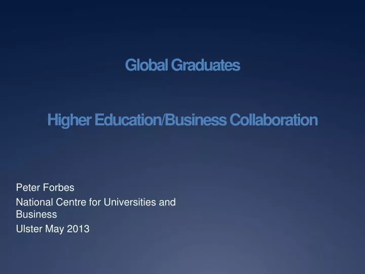 global graduates higher education business collaboration